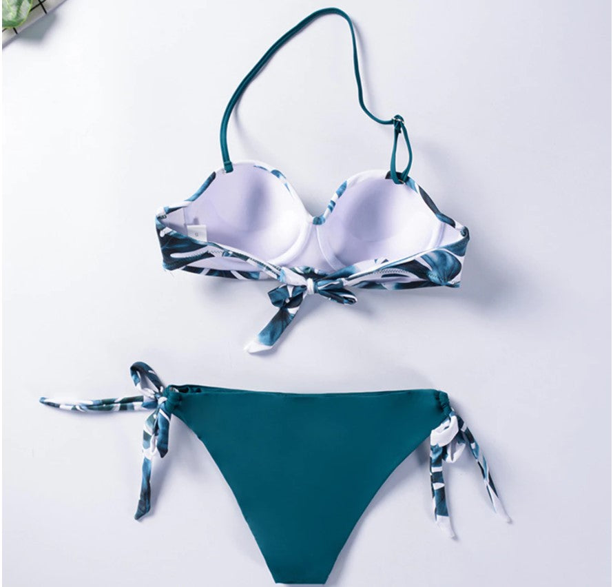 Dvodelni kupaći kostim Green Leaves - Zappy Fashion Serbia